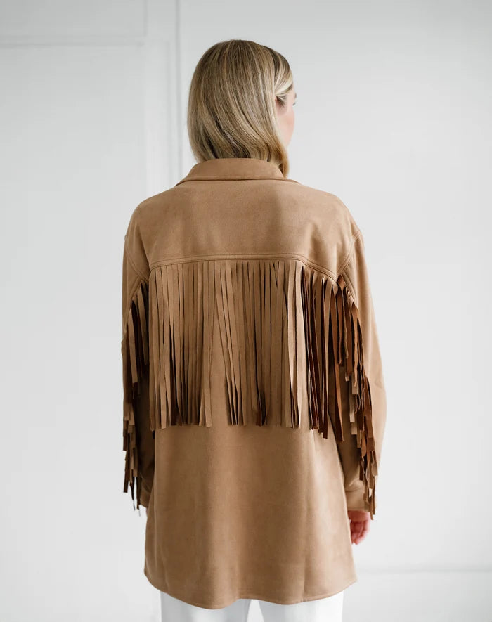 Suede Fringe Jacket