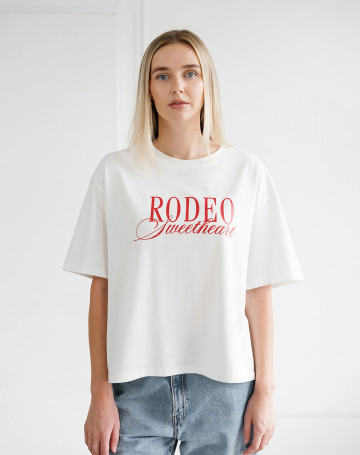 "Rodeo Sweetheart" Boxy Tee