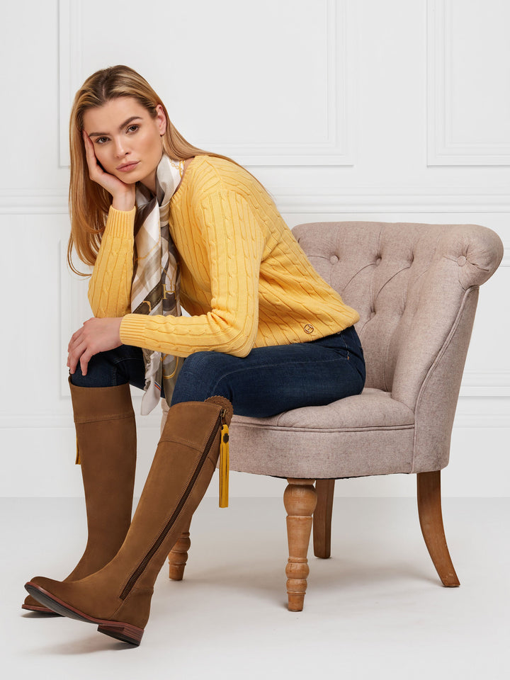 The Regina Flat Tall Boot