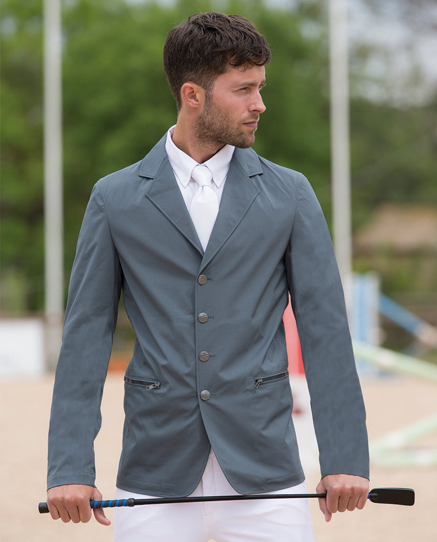 Grey riding jacket best sale