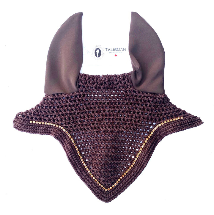 V Front 1 Row Crystal Fly Bonnet