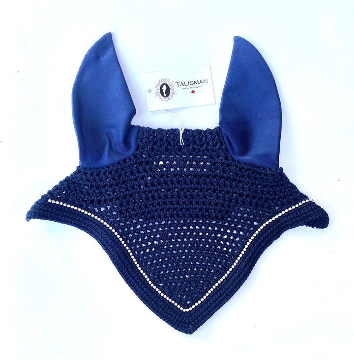 V Front 1 Row Crystal Fly Bonnet