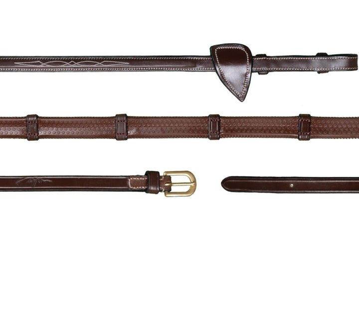Rubber Reins 1/2" 7 Leather Loops - Dyon Collection