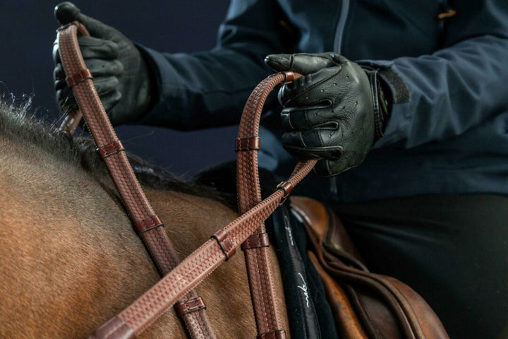 Rubber Reins 1/2" 7 Leather Loops - Dyon Collection
